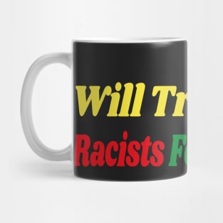 Trade Racists for Refugees Gift / African America Flags Vintage Style Mug